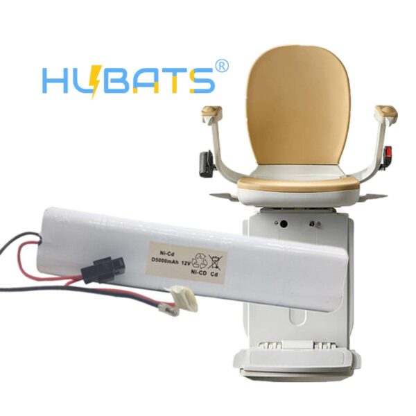 Ni-CD D 5000mAh 12v rechargeable battery pack for Stairlift Acorn 80 Bison 80 Brooks 80 Ni-CD D 5000mAh 12v rechargeable battery pack for Stairlift Acorn 80 Bison 80 Brooks 80 - Image 1