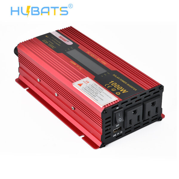 SDB1000C4 1000W Portable Car LCD Power Inverter DC 12V/24V to AC 110V Converter With US Socket - Image 4
