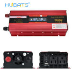 2000W Car Power Inverter DC 12V To AC 110V 2 AC Outlets Solar Converter With US Socket