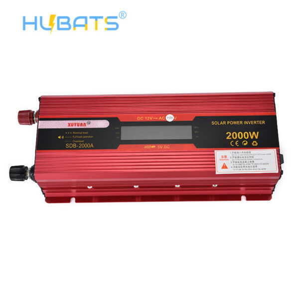 SDB2000A3 2000W Car Power Inverter DC 12V To AC 110V 2 AC Outlets Solar Converter With US Socket - Image 3