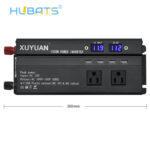 US 1200W Car Power Inverter DC 12V/24V To AC 110V 3 AC Outlets Car Charger 4 USB Port - Image 2