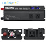 US 2000W Car Power Inverter DC 12V To AC 110V 2 AC Outlets 12V 24V Converter