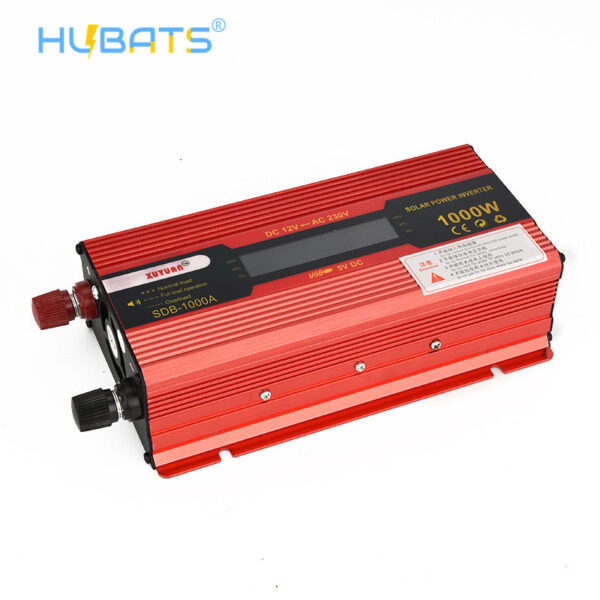 1000W Car LCD Power Inverter DC 12V To AC 220V Converter Car Charger With EU Plug - Image 2