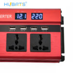 2000W Car Portable LED Power Inverter DC 12V To AC 220V Converter With EU Plug 4 USB - Image 4