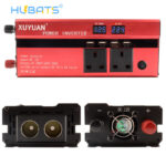 UK 2000W Car Portable LED Solar Inverter DC 12V To AC 220V Modified Sine Wave Inverter Converter