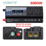 3000W 4000W 6000W Portable Car LED Power Inverter WATT DC 12V to AC 220V Converter