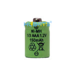 Hubats 1/3AAA 150mAh Ni-MH Battery Button Top Replacement for Solar Lights and GP 17AAAH GP17AAA Sanyo N50AAA - Image 2