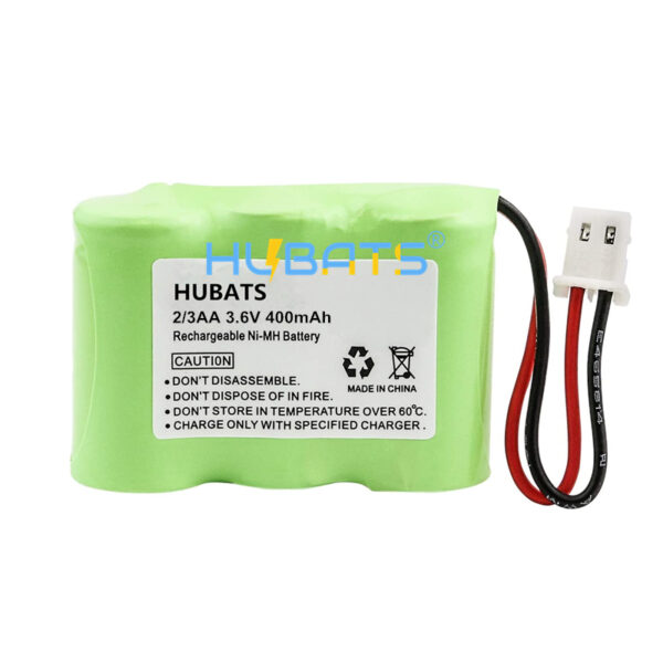 H2-3AA400-3 Cordless Phone Battery 400mAh 3.6V 2/3AA NiMH For Vtech BT-17333 BT-27333 CS2111 01839 Sanyo CLT3500 GESPCH06 Radio Shack CS90174 12280731 Novacell 3MR600 - Image 1