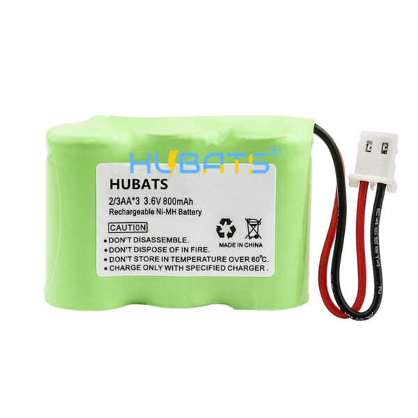 H2-3AA800-3 ATC Cordless Phone Battery 800mAh 3.6V 2/3AA For Vtech BT-17333 BT-27333 CS2111 01839 Sanyo CLT3500 GESPCH06 Radio Shack CS90174 12280731 23-956 Novacell 3MR600 - Image 1