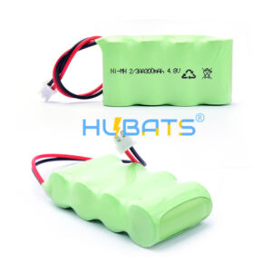 Hubats 2pcs Ni-MH 2/3AA 300mAh 4.8v rechargeable battery for LED light Rc toy car Truck Insect repeller