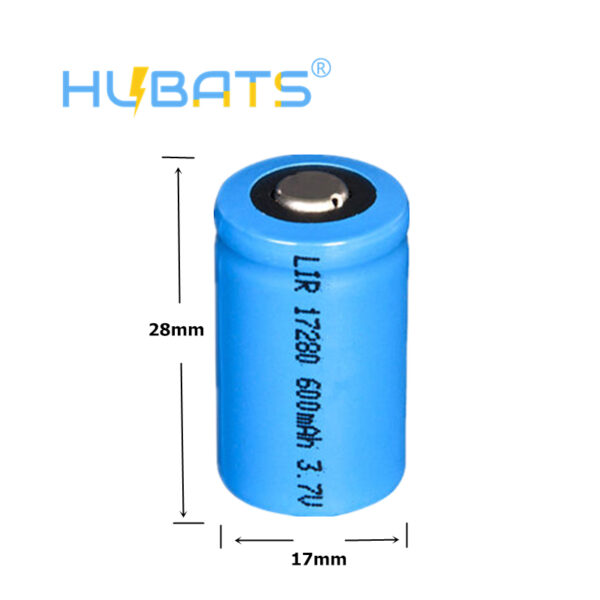 17280 600mAh 3.7v Li-ion Battery cell customized for digital applications 17280 600mAh 3.7v Li-ion Battery cell customized for digital applications - Image 2