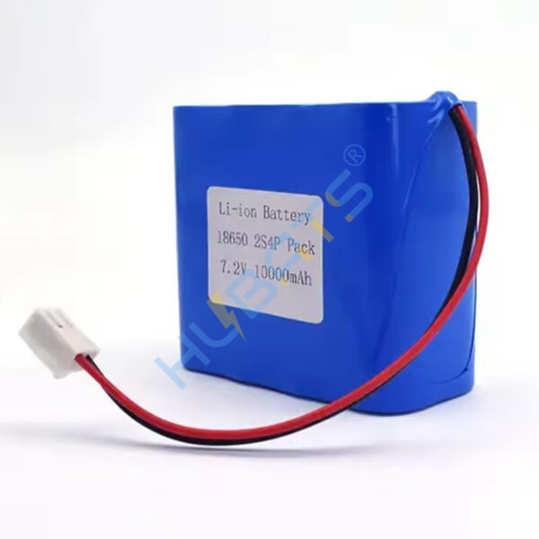 7.2v 10000mAh Li-ion 18650 2S4P 7.4V 10Ah rechargeable battery for LED Solar lighting stage light (1) 7.2v 10000mAh Li-ion 18650 2S4P 7.4V 10Ah rechargeable battery for LED Solar lighting stage light - Image 1