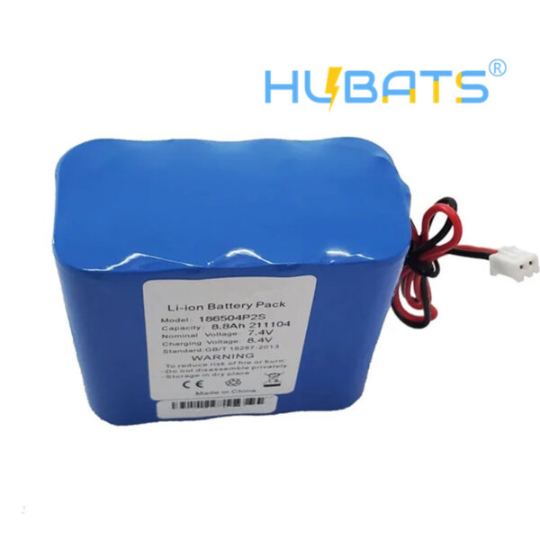 8800mAh 7.4V 8.8Ah Li Ion 18650 2S4P rechargeable Battery for Solar light stage lighting - Image 3