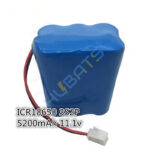 Stage lighting battery 5200mAh 11.1v ICR18650 3S2P 5.2Ah 12v for Wireless Uplight LED light - Image 2