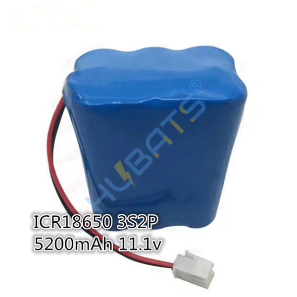 Stage lighting battery 5200mAh 11.1v 5.2Ah 12v for Wireless Uplight generic LED light (2) Stage lighting battery 5200mAh 11.1v ICR18650 3S2P 5.2Ah 12v for Wireless Uplight LED light - Image 2