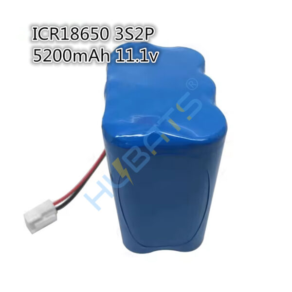 Stage lighting battery 5200mAh 11.1v 5.2Ah 12v for Wireless Uplight generic LED light (3) Stage lighting battery 5200mAh 11.1v ICR18650 3S2P 5.2Ah 12v for Wireless Uplight LED light - Image 3