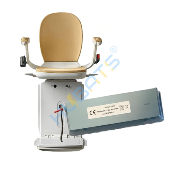 2pcs Acorn 180 li battery Li-ion 18650 5600mAh 14.8V 82.88WH for ACORN 180LI-REV C Stairlift (2) 2pcs Acorn 180 li battery Li-ion 18650 5600mAh 14.8V 82.88WH for ACORN 180LI-REV C Stairlift - Image 2