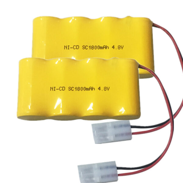 Emergency light battery Ni-CD SC 1800mAh 4.8v for exit LED lighting (2) 2 pcs Emergency Light Battery Ni-CD SC 1800mAh 4.8v for exit LED Lighting - Image 2