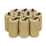 10pcs Power tools replacement rechargeable battery NiCD SC 2200mAh 10C Ni-CD Sub C 1.2v cell for electric drills screwdriver