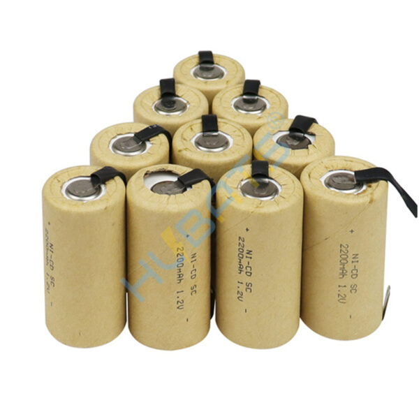 Power tools replacement rechargeable battery NiCD SC 2200mAh 10C Ni-CD Sub C 1.2v cell for electric drills screwdriver (2) 10pcs Power tools replacement rechargeable battery NiCD SC 2200mAh 10C Ni-CD Sub C 1.2v cell for electric drills screwdriver - Image 2