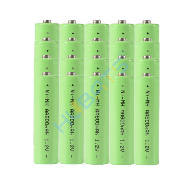 Solar Light replacement battery 600mAh 1.2V NI-MH AA 20PCS Rechargeable Battery for Garden Lights Remotes Toys (4) Solar Light replacement battery 600mAh 1.2V NI-MH AA 20PCS Rechargeable Battery for Garden Lights Remotes Toys - Image 1