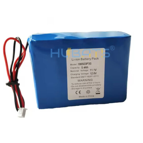 HB18650-3S3P-1800(2) 11.1V 5400mAh 18650 Li-ion battery for Chauvet EZpar 64 RGBA Stage Light 12V 5400mAh 3S3P 18650 battery pack 12V lithium battery - Image 2