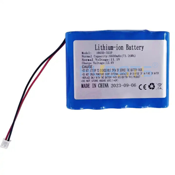 HB18650-3S3P(2) 11.1v 6600mah 3S3P 18650 li-ion battery for LED light lithium ion battery 6.6AH 12V 18650 3S3P Li-ion battery pack 6600mah - Image 1