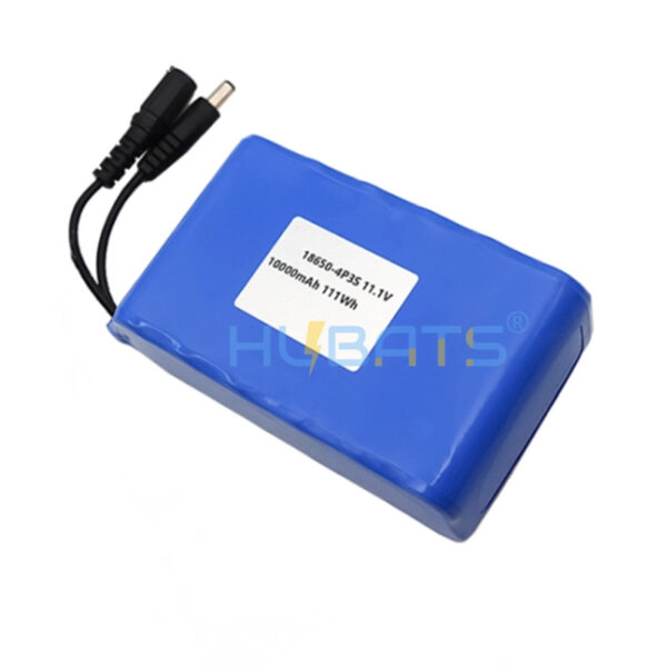 3S4P 18650 12V 10AH battery for LED light 12V 10AH Lithium battery pack 11.1V 10000mAh 12V 18650 3S4P Li-ion battery - Image 3