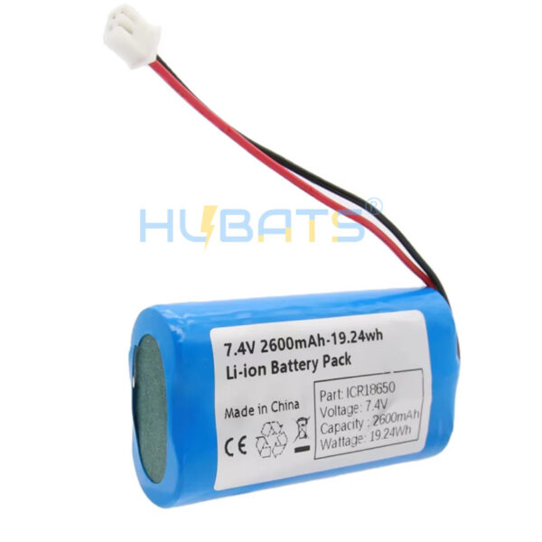 HB18650-2600-2S1P(2) ICR18650 7.4V 2600mAh 2S1P Li-ion 7.4V 2600mAh 19.24Wh 18650 battery pack 2.6AH 7.4V Lithium Ion Battery pack - Image 3