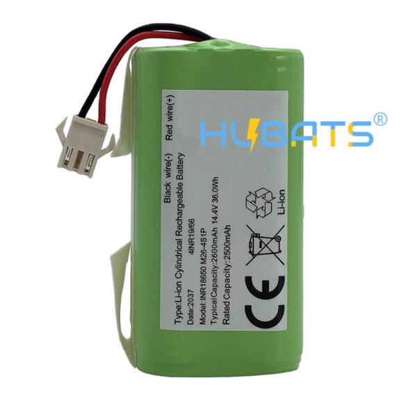 INR18650-2600-4(3) Lithium Ion Battery Pack 18650 4S1P 14.4V 2600mAh Compatible with Ecovacs Deebot N79S 500 N79 DN622 N79S 500 N79 DN622 Eufy RoboVac 11S 12 15C 25C 30C 35C Vacuum Cleaners - Image 3