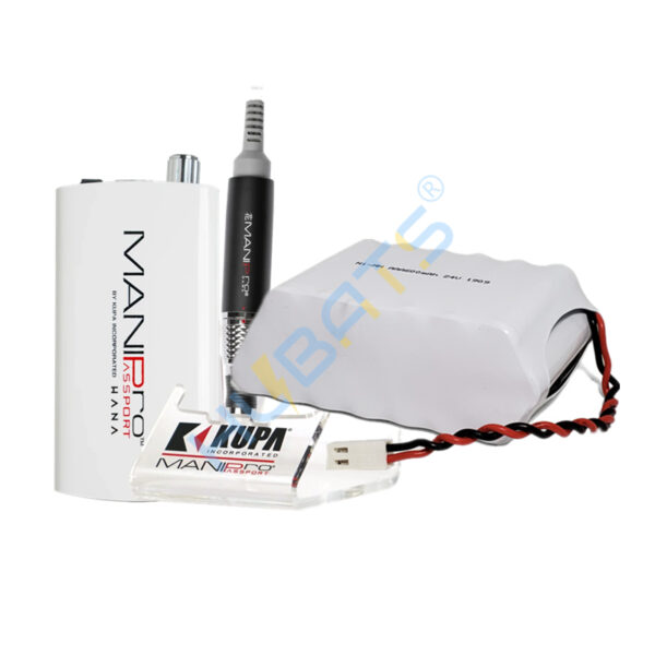 KUPA MANIPro Mini Passport Nail Drill control box replacement battery Ni-MH 24V 850mAh (2) KUPA MANIPro Mini Passport Nail Drill control box replacement battery Ni-MH 24V 850mAh - Image 1