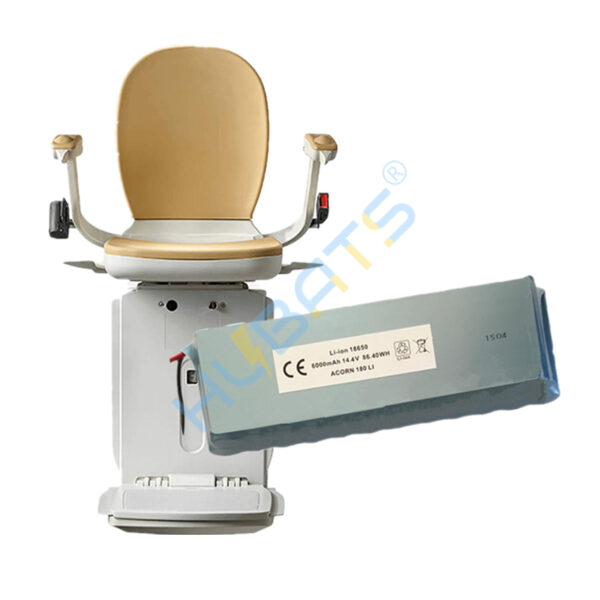 Stairlift Li battery T565 6000mAh 14.4v 2pcs replacement for Acorn 180 Bison 80 Brooks 80 Curve stair lift - Image 2
