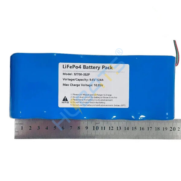 12000mAh 9.6V 3S2P 12Ah LiFePO4 32700 Battery with XT60 plug for Solar Light electric application (2) 12000mAh 9.6V 3S2P 12Ah LiFePO4 32700 Battery with XT60 plug for Solar Light electric application - Image 2