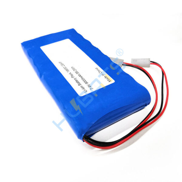 7.4V 8000mAh 2S4P battery for Solar Street Light Amphibious RC Trucks Heated Lunch Box - Image 3