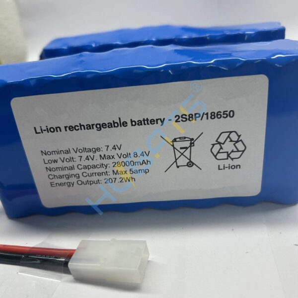 Microcat MK1 MK2 MK3 MK4 Angling Technics bait boat replacement Li-ion battery 28Ah 7.4v 28000mAh - Image 2
