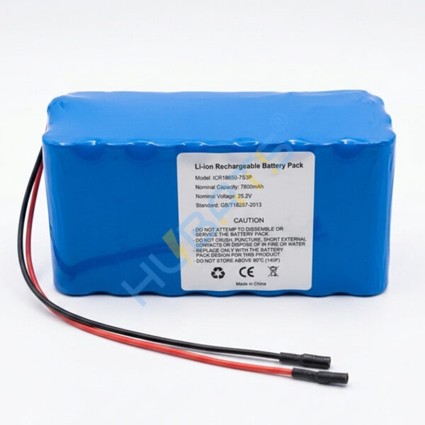 25.2V 7800mAh 25.9v ICR1865026H-7S3P-PCB Li-ion battery pack For Cord lighting LED light Ebike scooters Skateboard electric wheelchair - Image 3