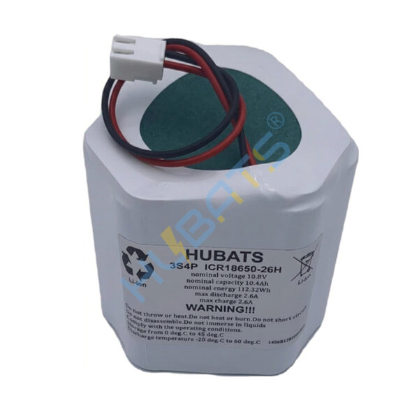 3S4P ICR18650-26H 10.8V 10.4Ah 112.32WH Battery for ColourPoint Mini Wireless LED Uplighter - Image 1